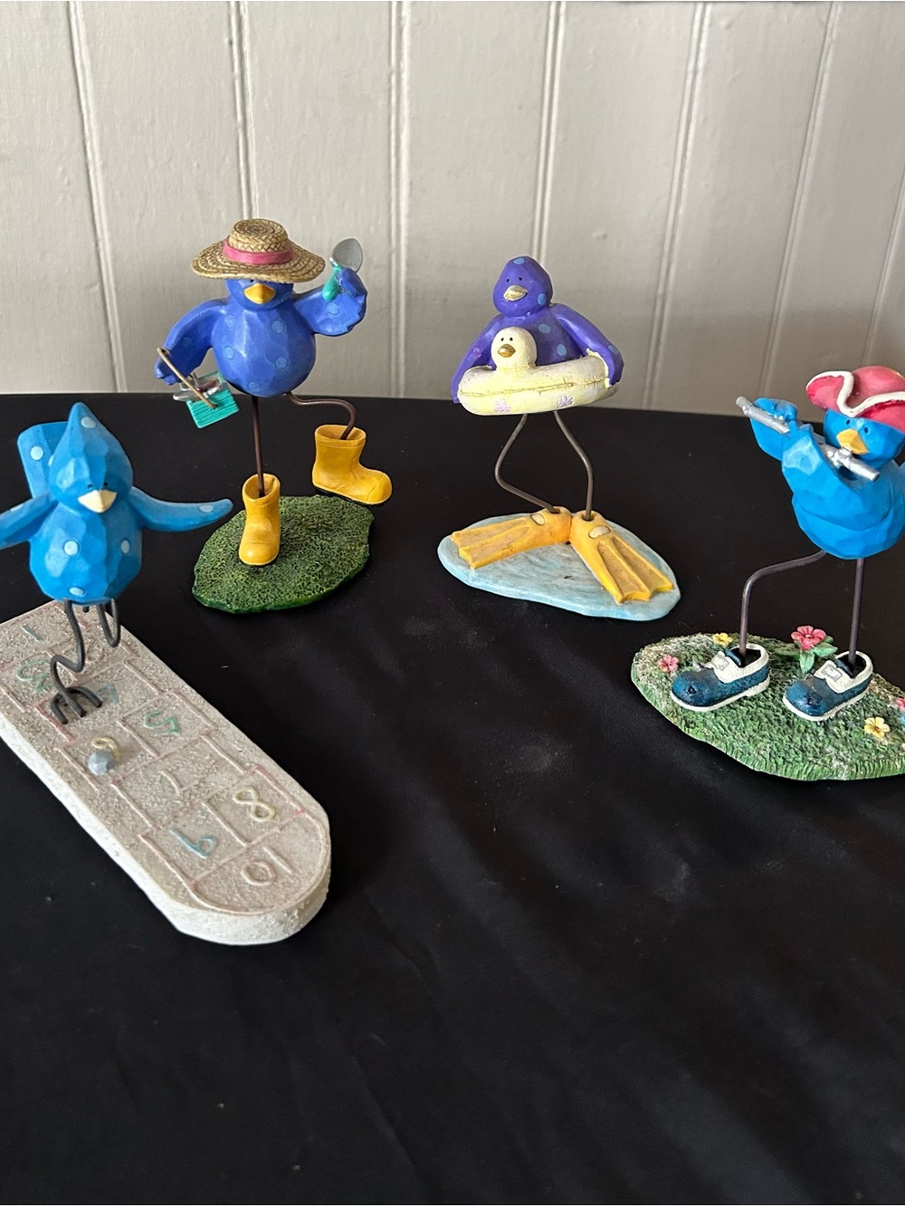 Vintage Russ Bertie “Tweet Along With Me “ Bird Figurines/Set of 4